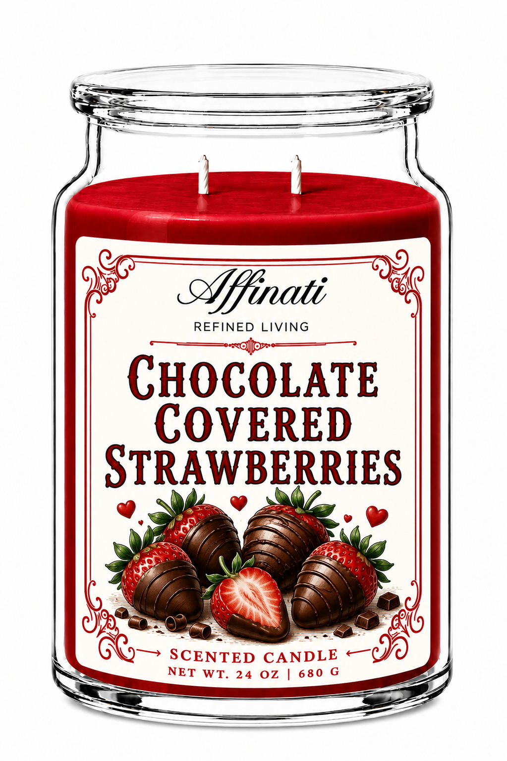 Chocolate Covered Strawberries 24 oz Candle – Timeless Collection Double Wick Candle