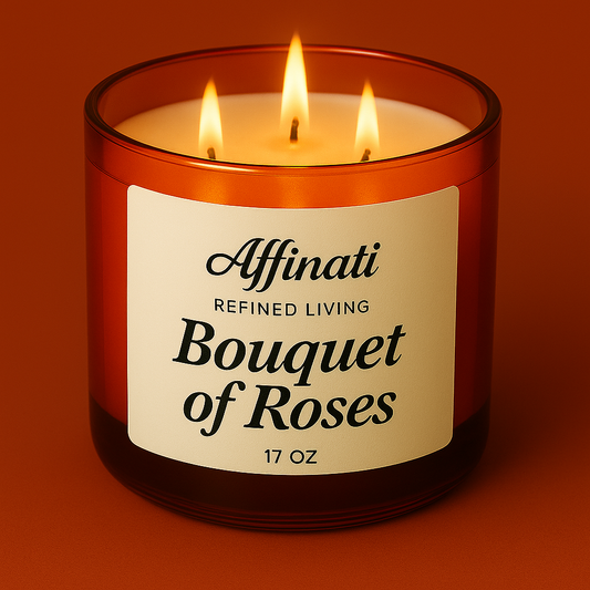 3-Wick Bouquet of Roses Candle