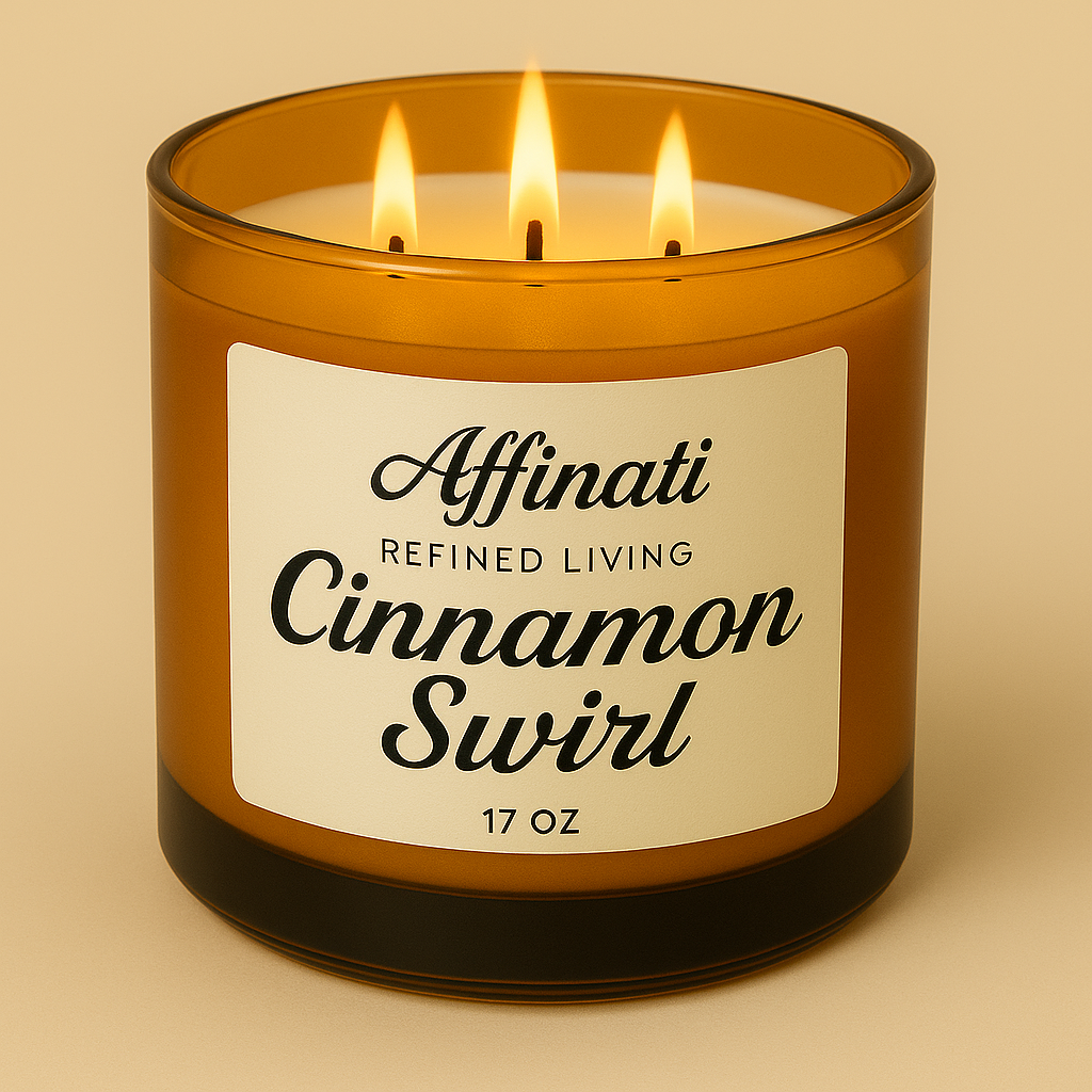 3-Wick Cinnamon Swirl Candle