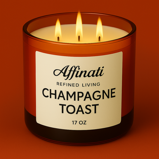 3-Wick Champagne Toast Candle