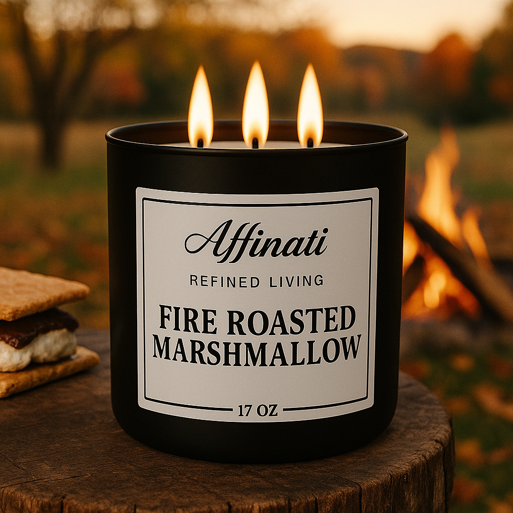 3-Wick Fire Roasted Marshmallow Candle - Affinati