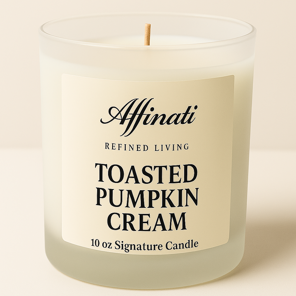 Toasted Pumpkin Cream Signature Candle - Affinati