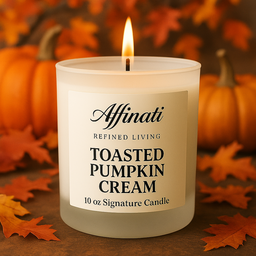 Toasted Pumpkin Cream Signature Candle - Affinati