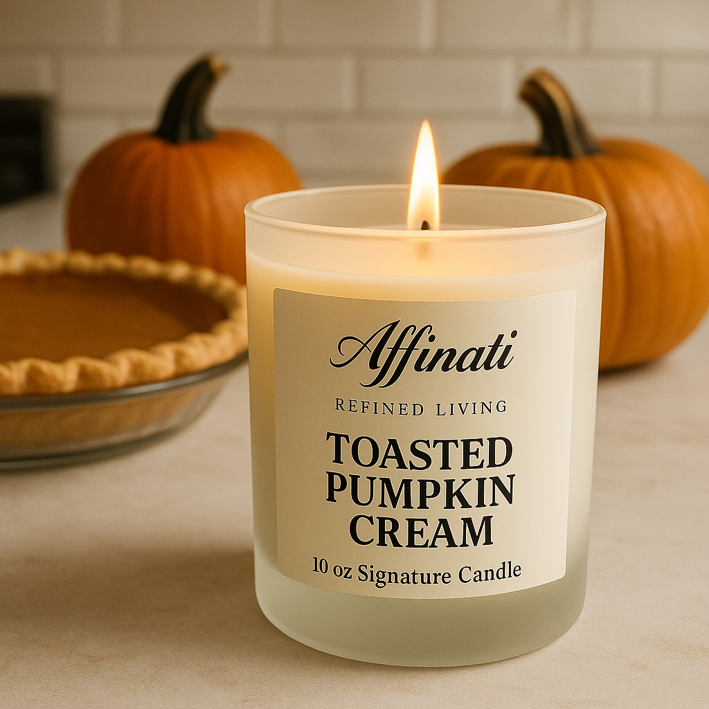 Toasted Pumpkin Cream Signature Candle - Affinati