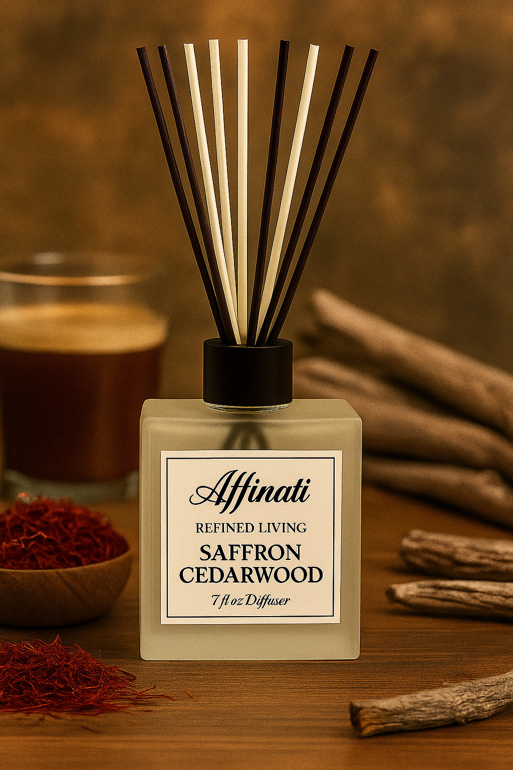 Saffron Cedarwood Reed Diffuser - Affinati