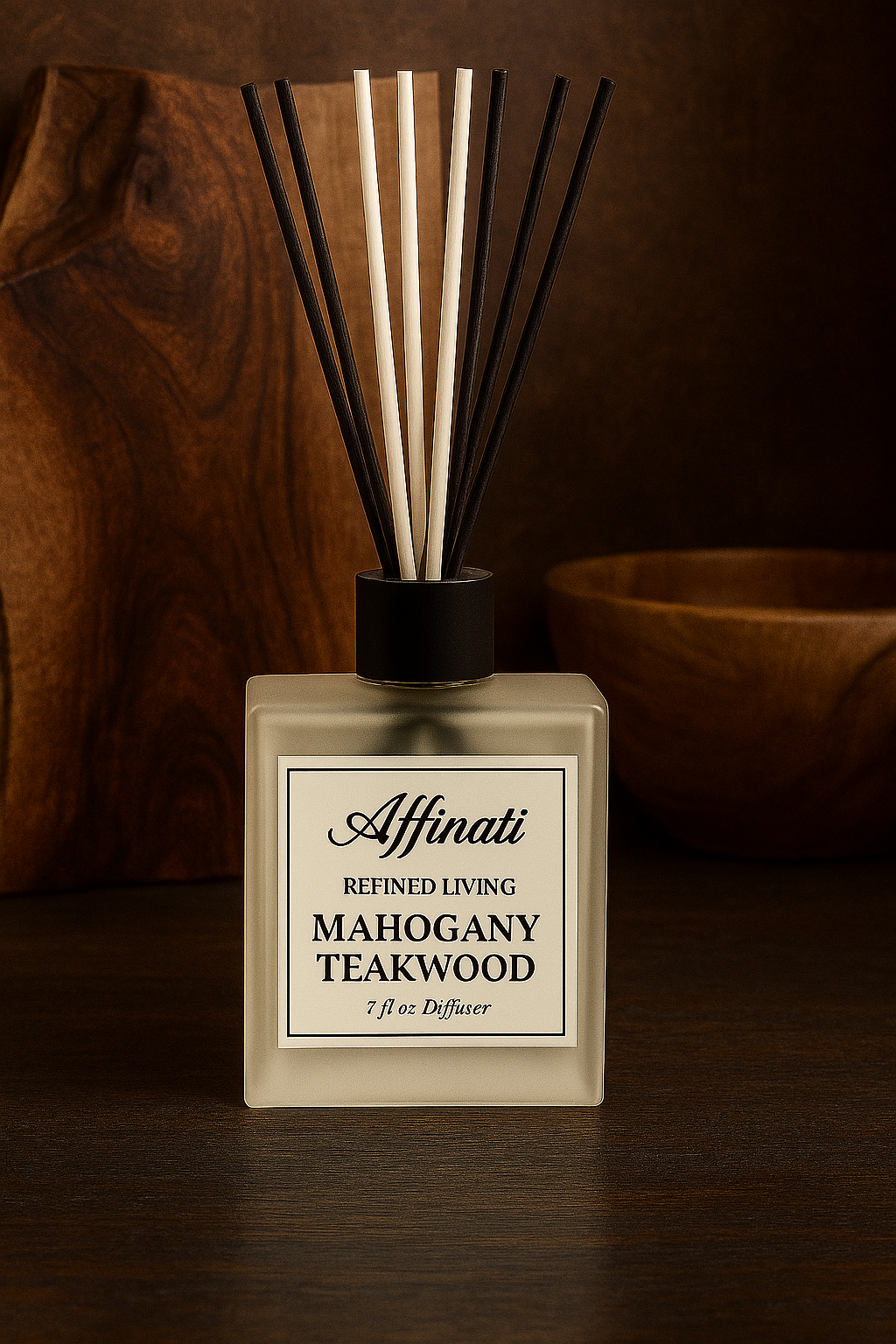 Difusor de cañas de caoba y teca