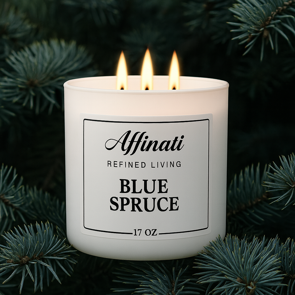 3-Wick Blue Spruce Candle - Affinati