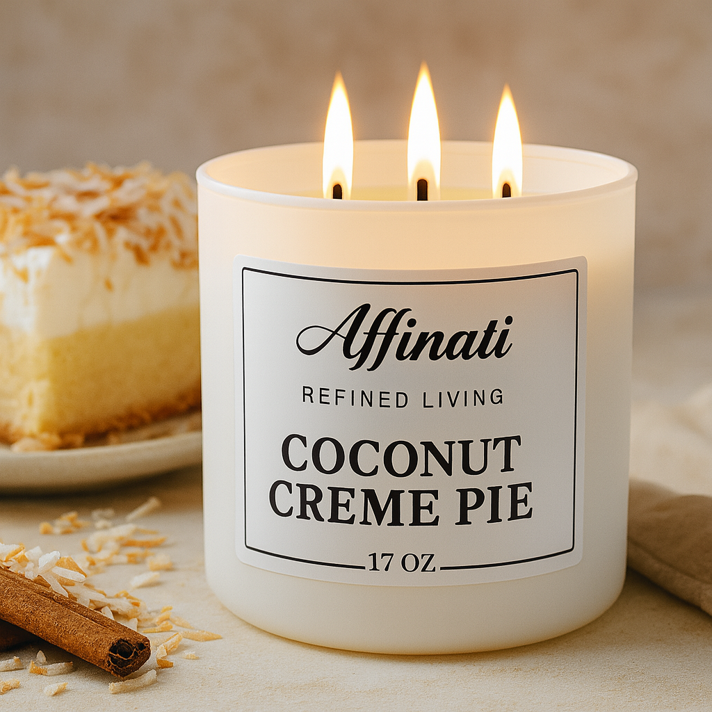 3-Wick Coconut Creme Pie Candle - Affinati