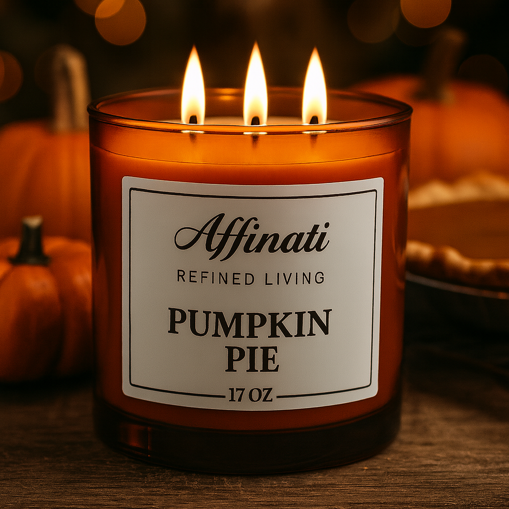 3-Wick Pumpkin Pie Candle - Affinati