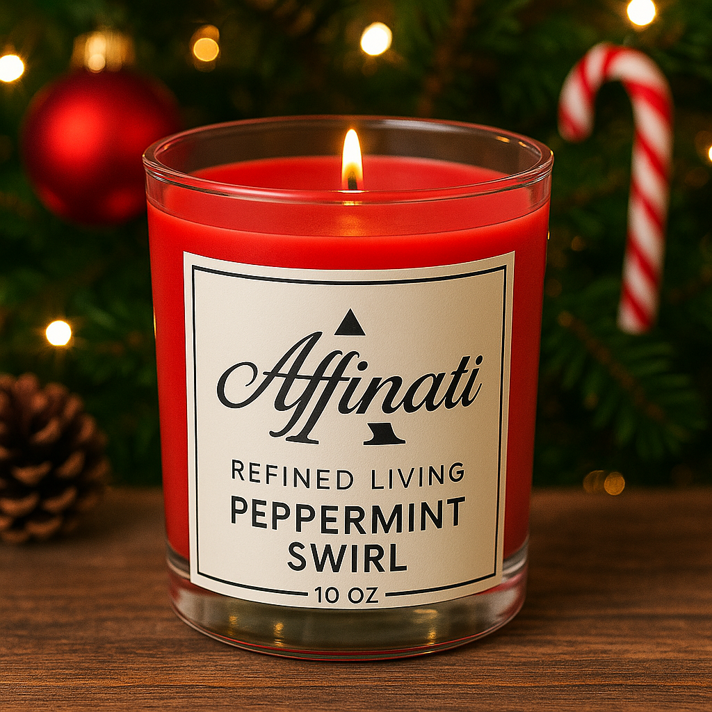 Peppermint Swirl Original Candle - Affinati