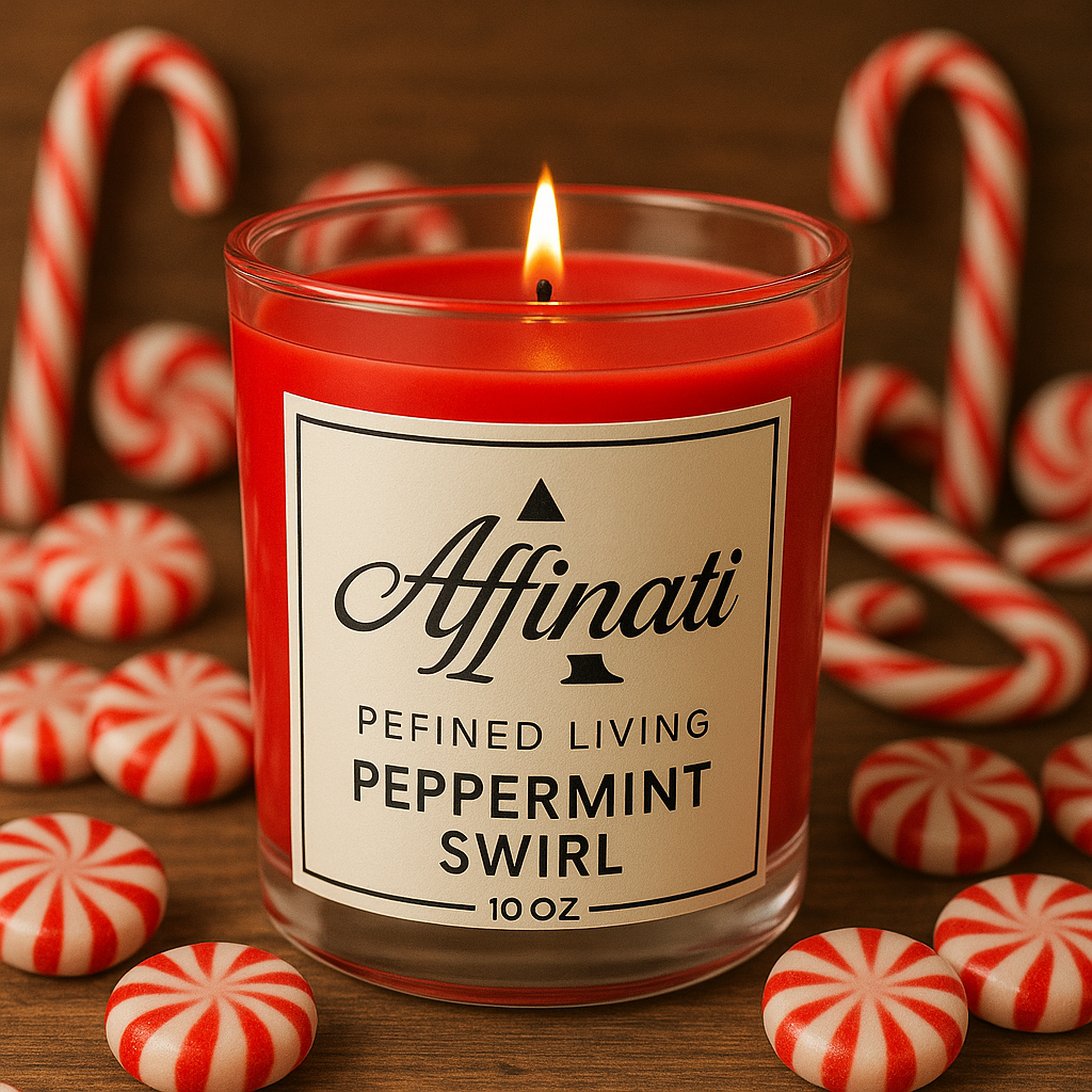 Peppermint Swirl Original Candle - Affinati