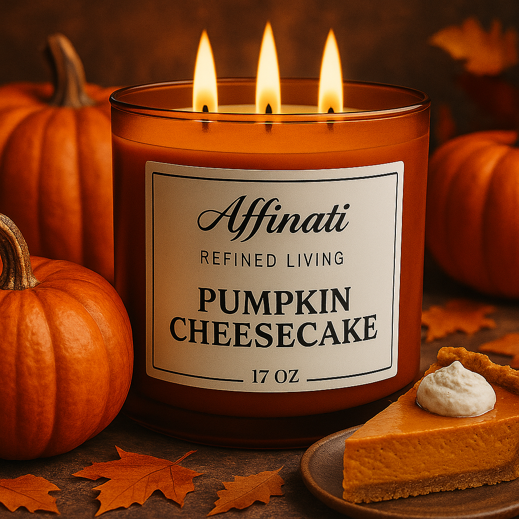 3-Wick Pumpkin Cheesecake Candle - Affinati