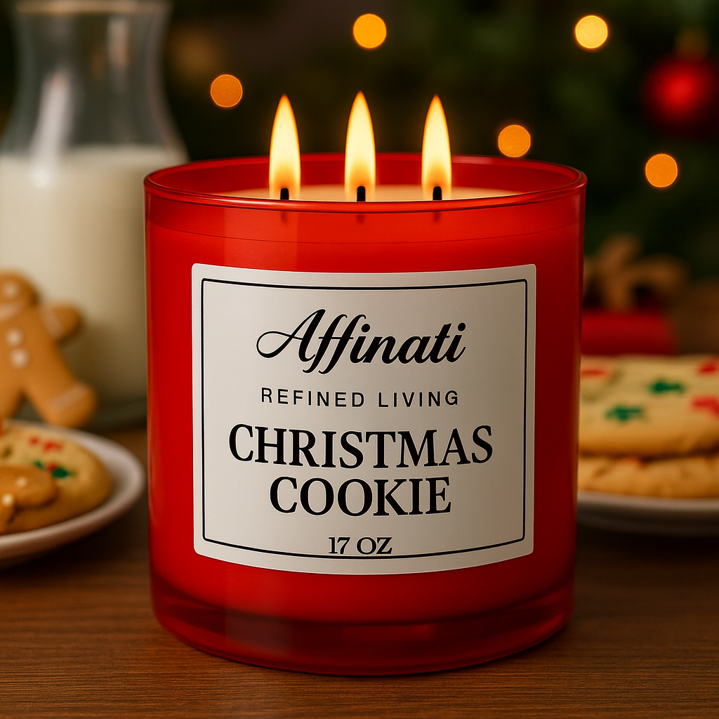 3-Wick Christmas Cookie Candle - Affinati