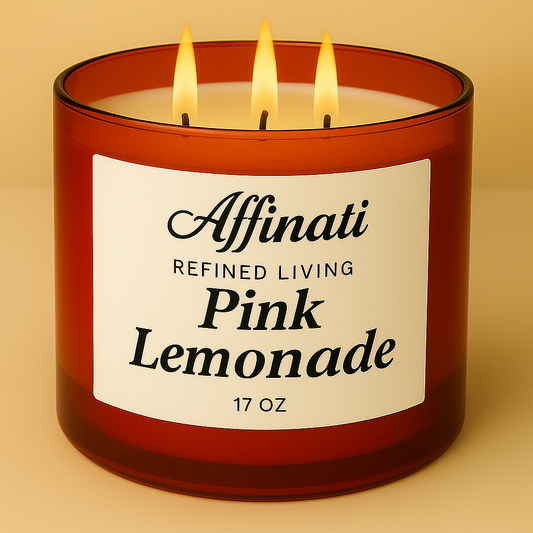 3-Wick Pink Lemonade Candle
