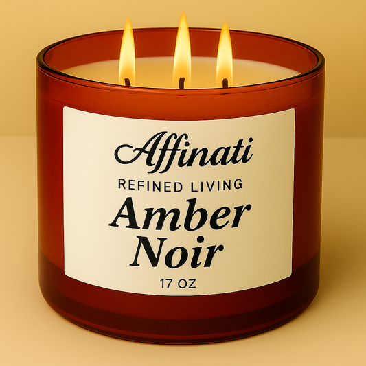 3-Wick Amber Noir Candle