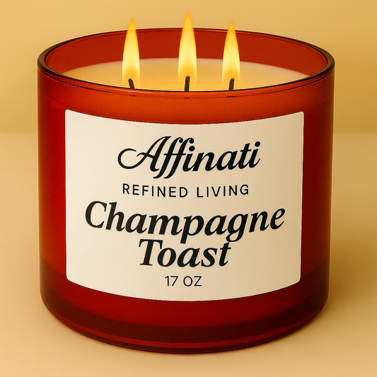 3-Wick Champagne Toast Candle
