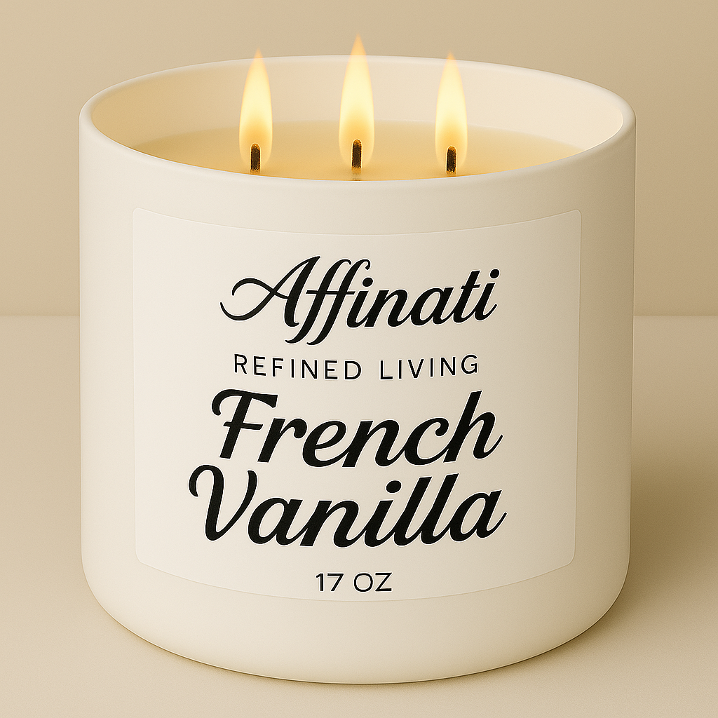 3-Wick French Vanilla Candle - Affinati