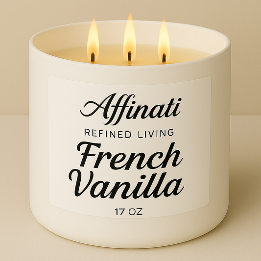 3-Wick French Vanilla Candle - Affinati