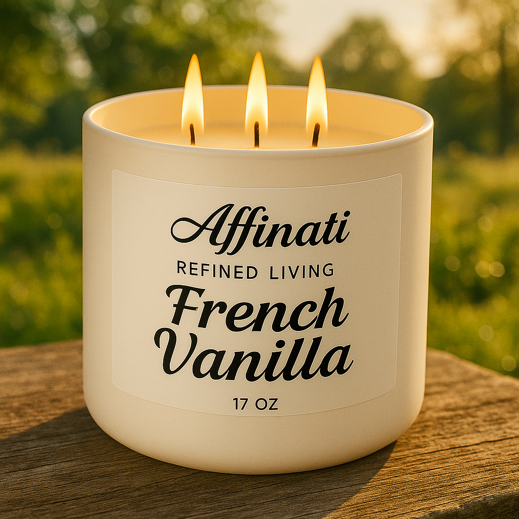 3-Wick French Vanilla Candle - Affinati