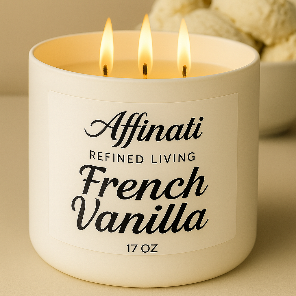 3-Wick French Vanilla Candle - Affinati