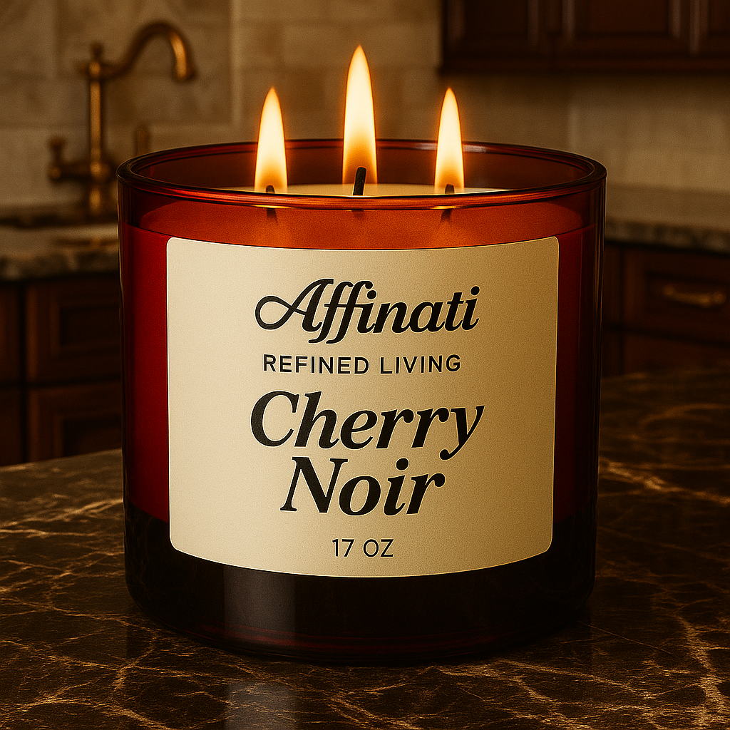 3-Wick Cherry Noir Candle