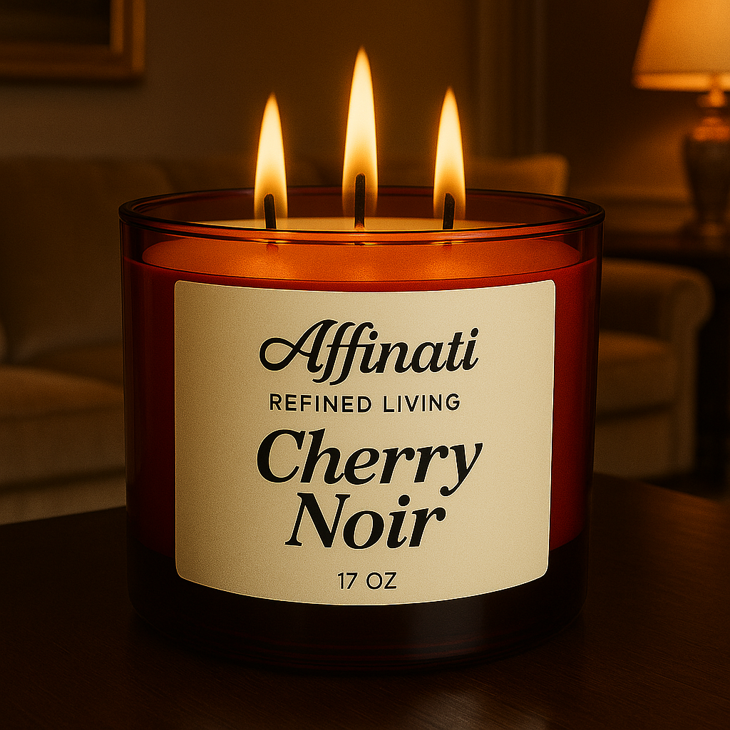 3-Wick Cherry Noir Candle
