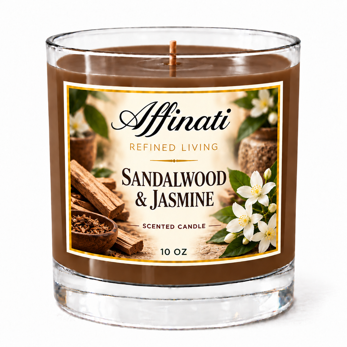 Bougie Originale Bois de Santal & Jasmin