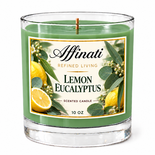 Lumânare Originală cu Lămâiță și Eucalipt