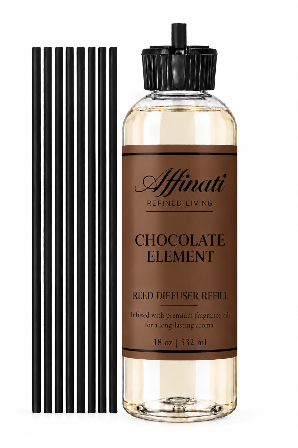 Navulverpakking voor geurstokjes met chocolade-element