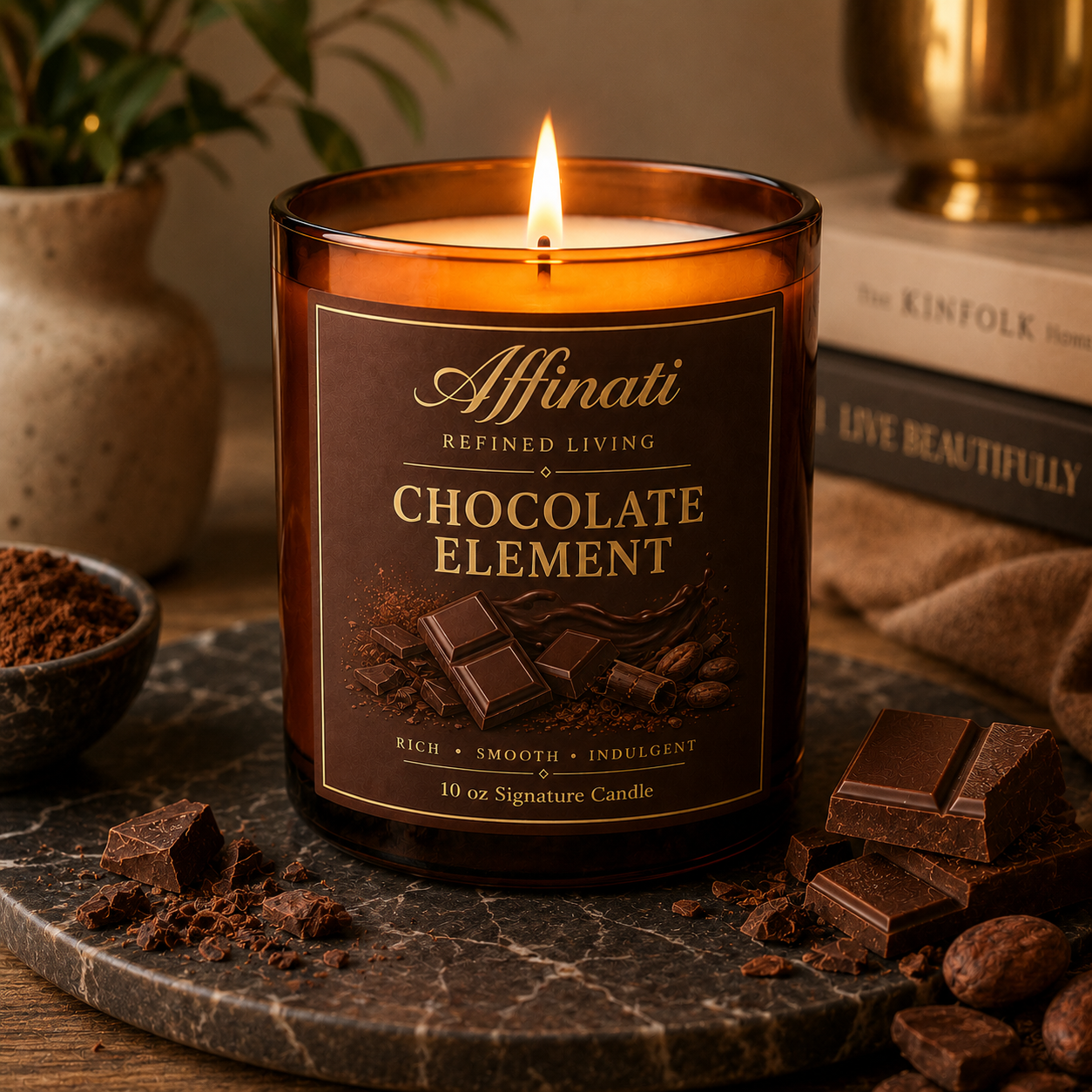 Svíčka Chocolate Element Signature