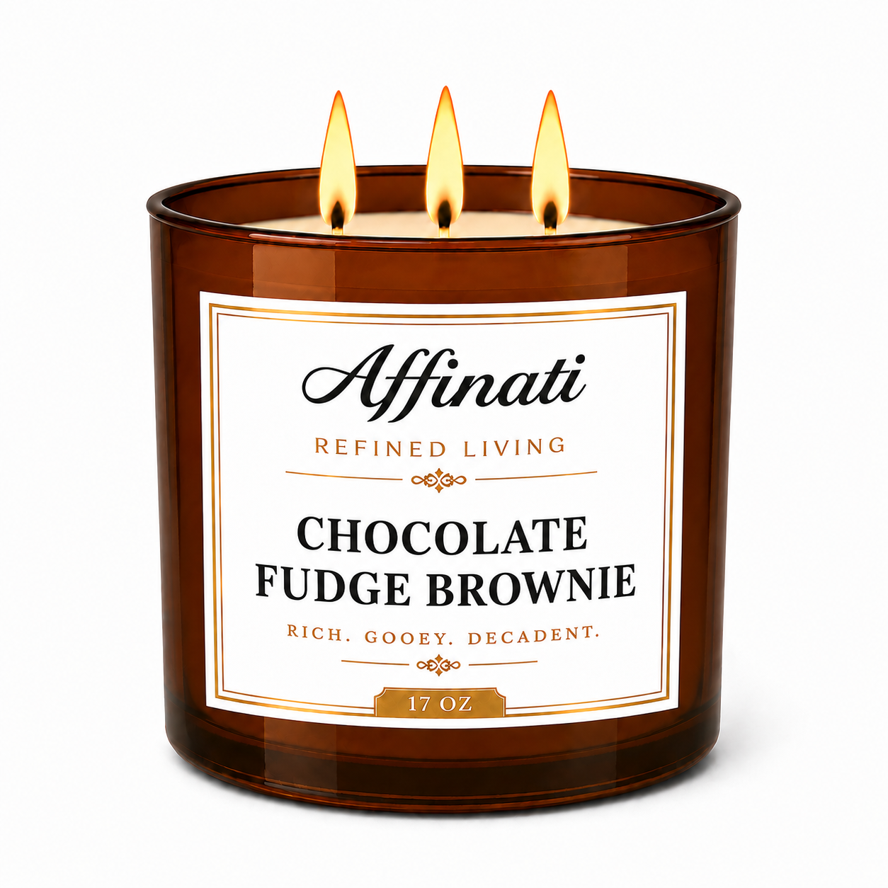 3-Wick Chocolate Fudge Brownie Candle