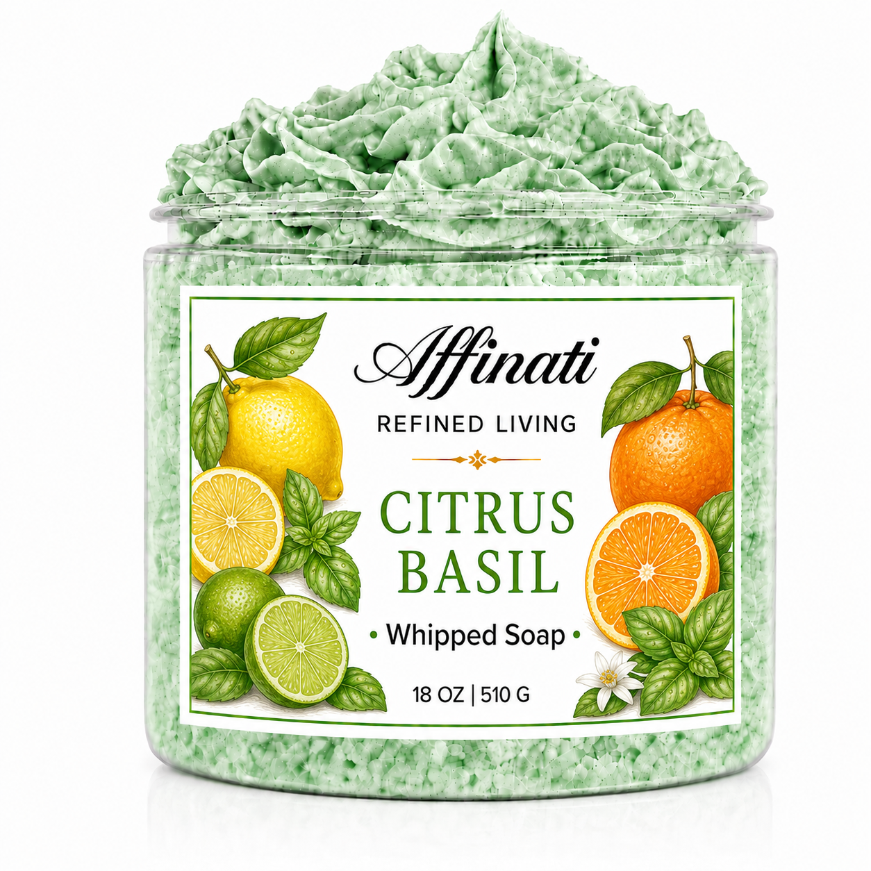 Sapone Schiumoso al Basilico e Agrumi