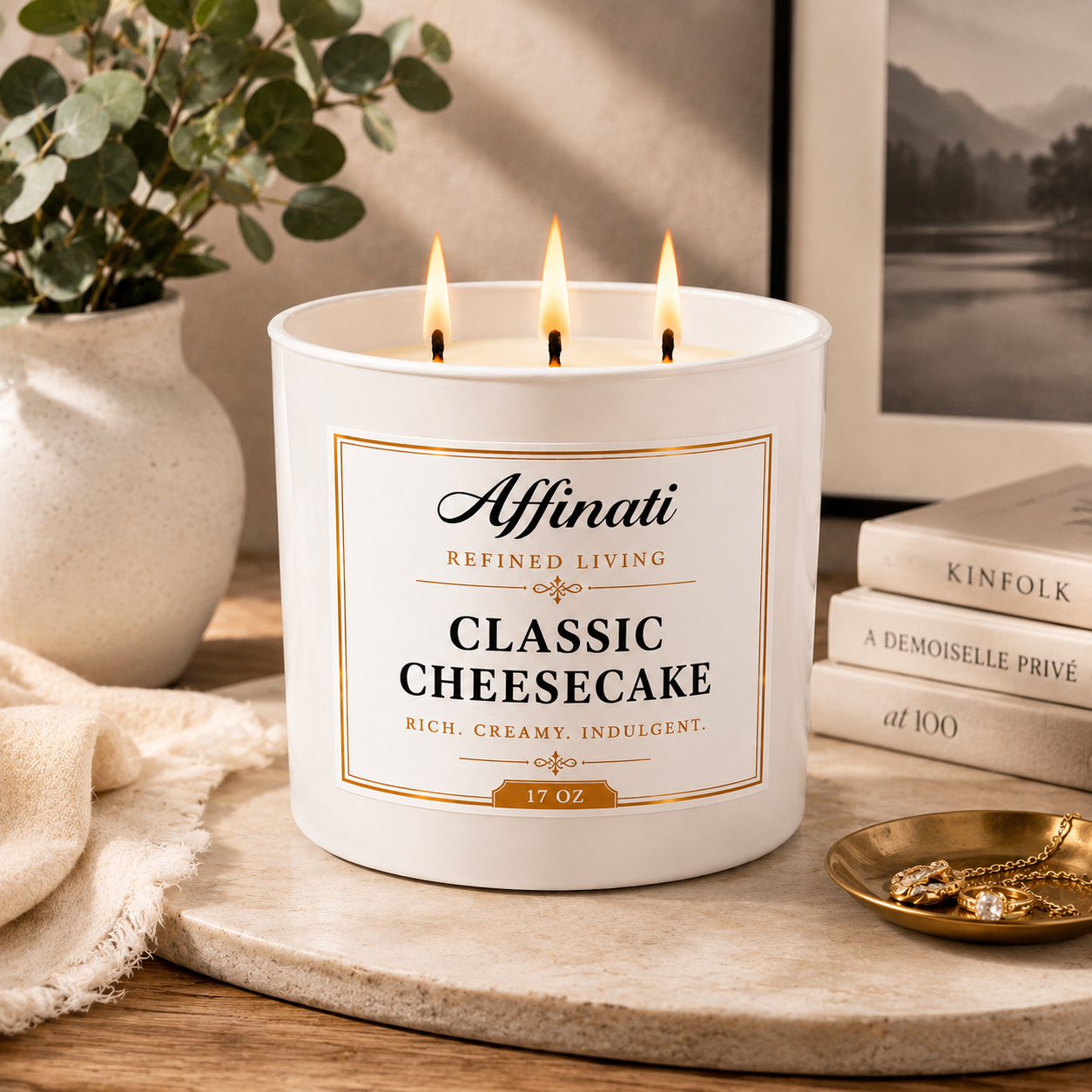 Classic Cheesecake 3-Docht-Kerze