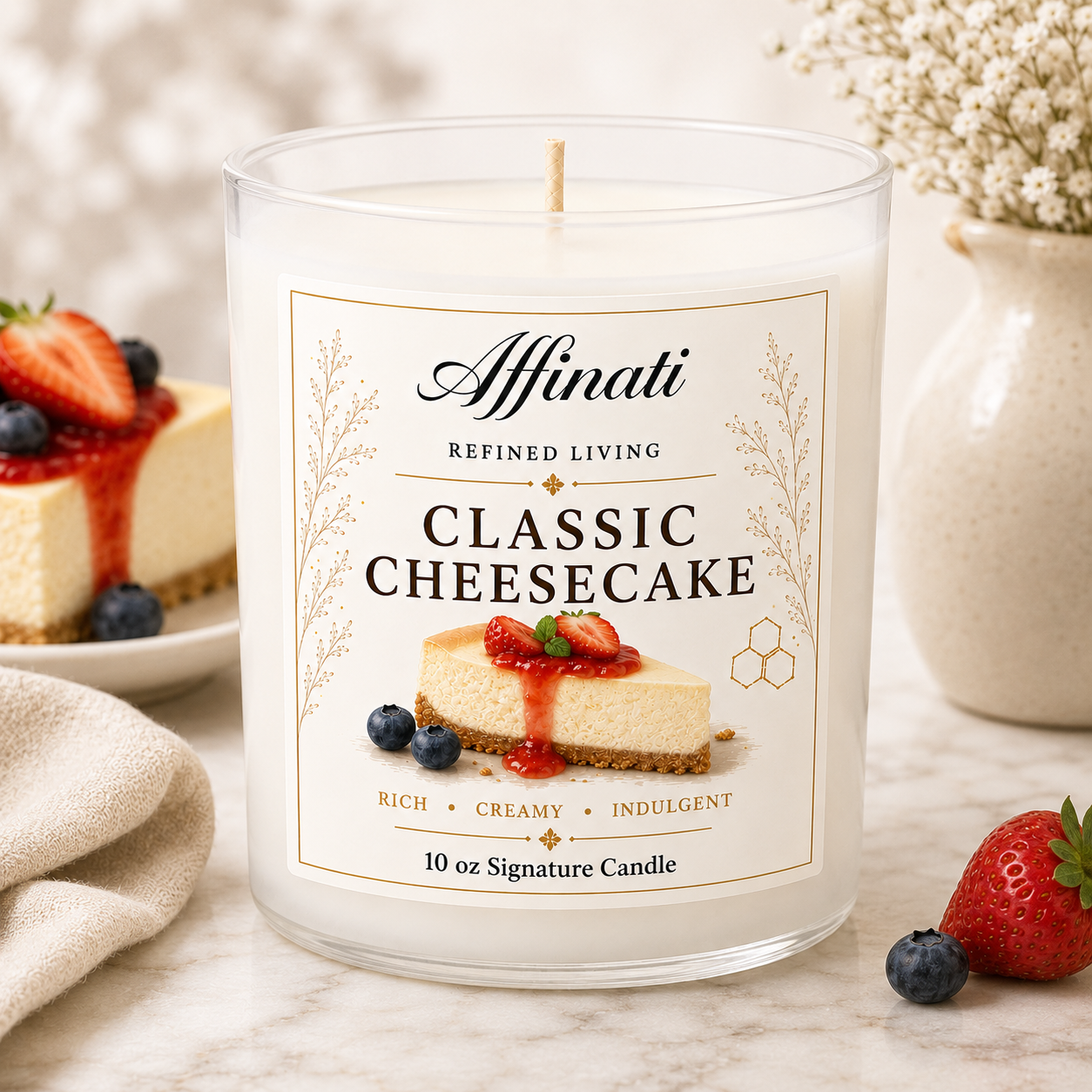 Svíčka klasický cheesecake Signature