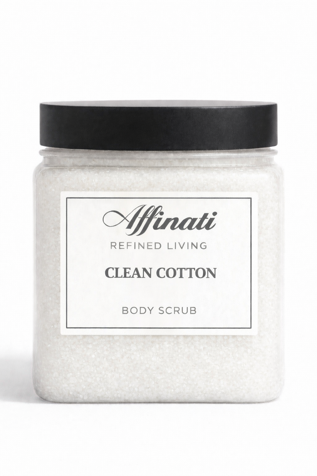 Clean Cotton Body Scrub 64 oz | Whipped Salt Scrub - Affinati