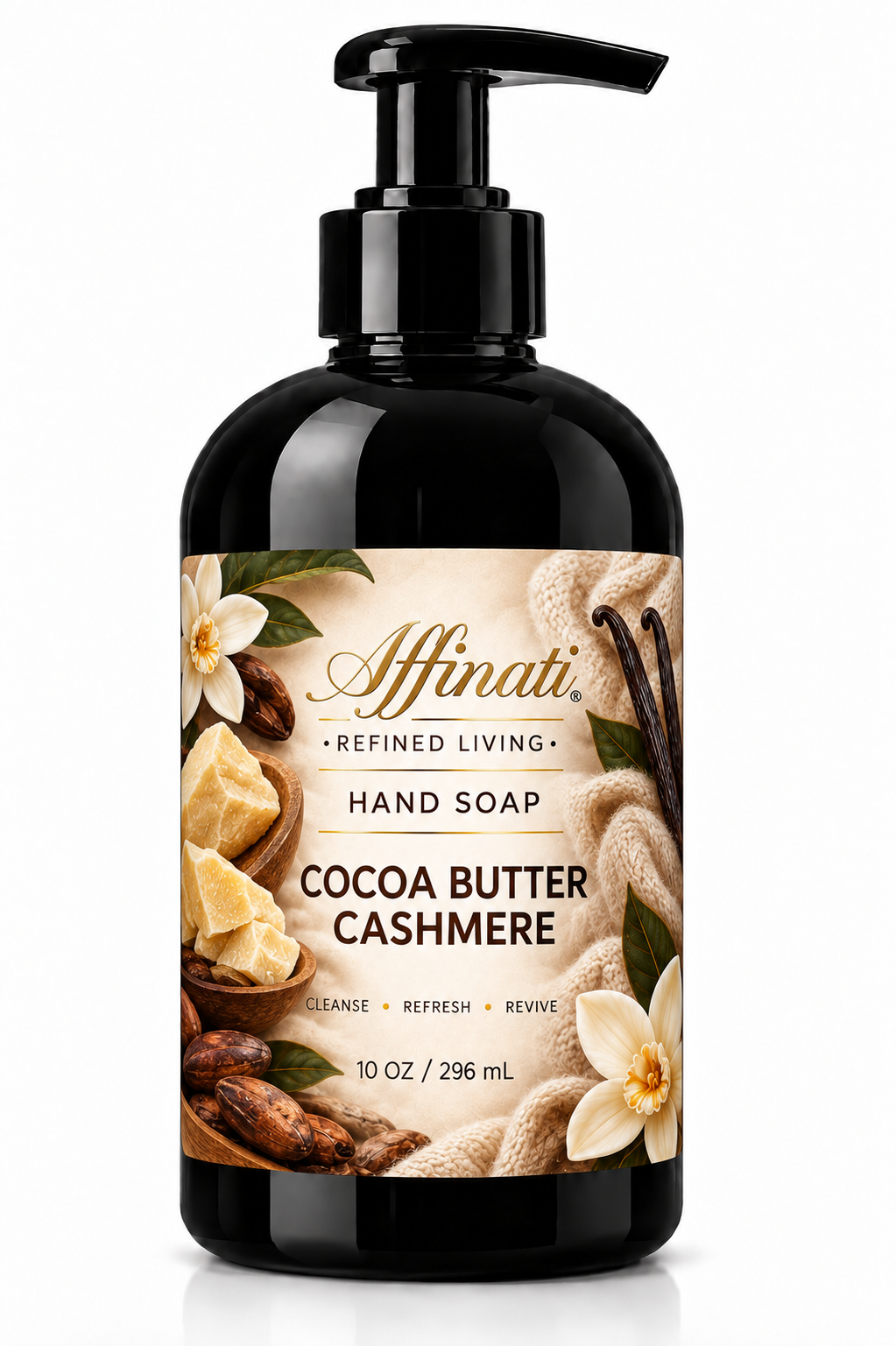 Jabón de manos con manteca de cacao y cachemira