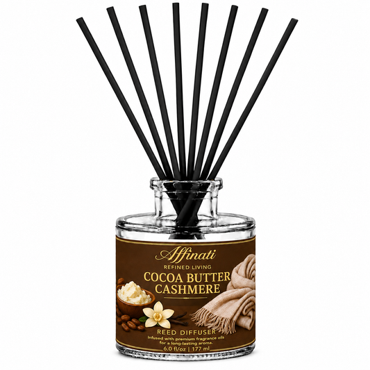 Difusor de varillas de manteca de cacao y cachemira