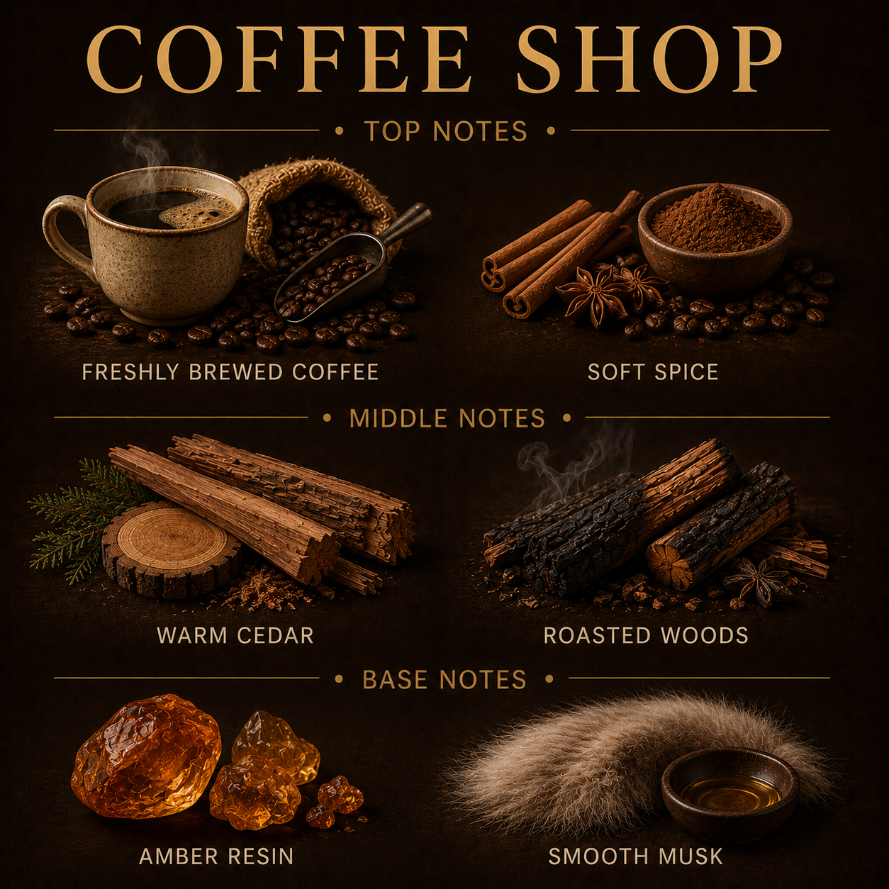 Difusor de varillas de cafetería