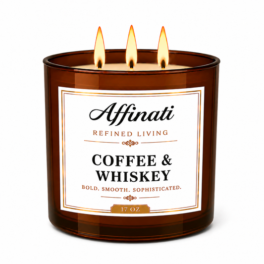 Coffee & Whiskey 3-Wick Candle