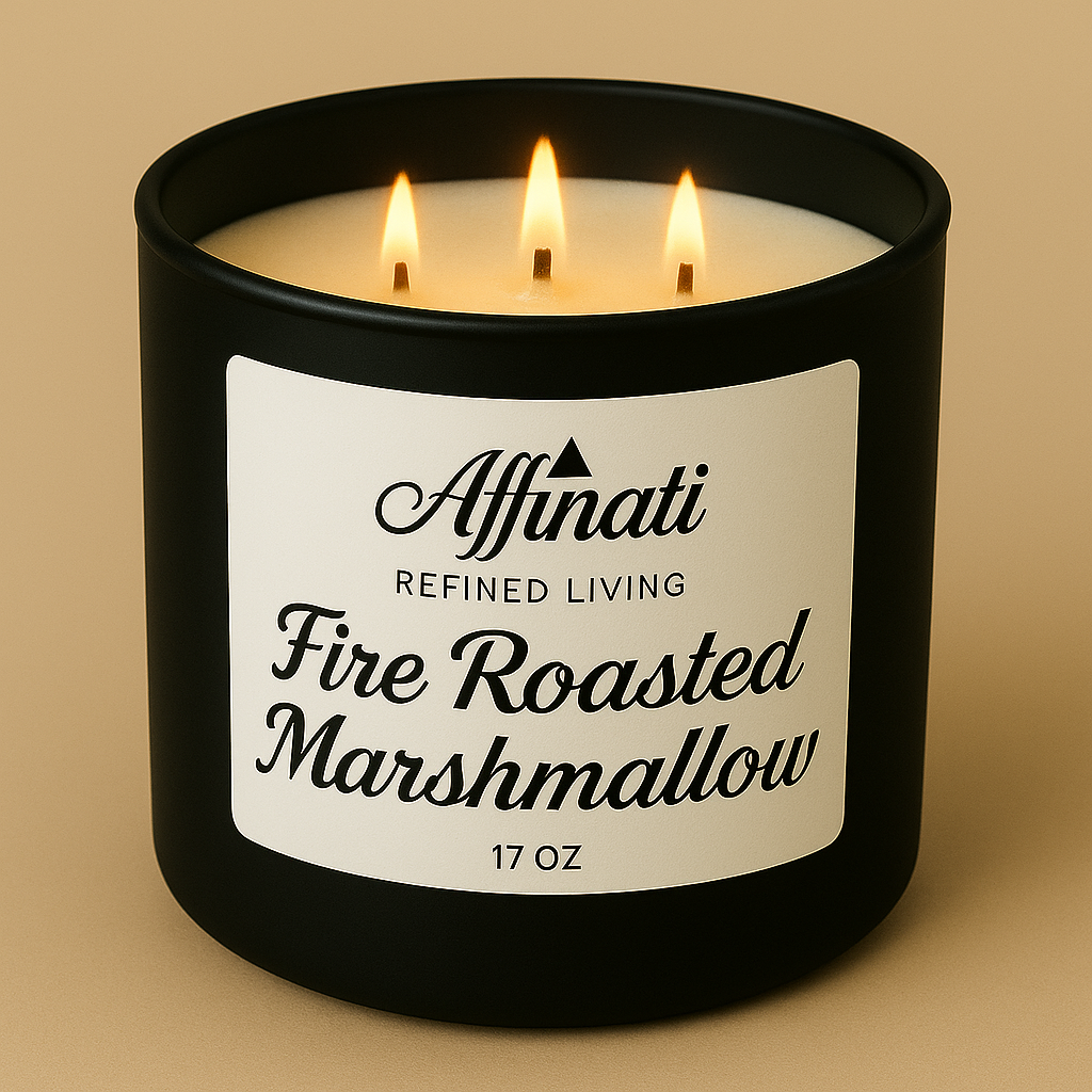 3-Wick Fire Roasted Marshmallow Candle - Affinati