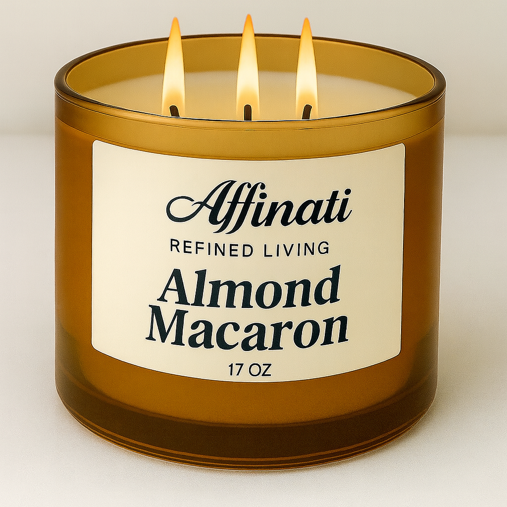 3-Wick Almond Macaron Candle