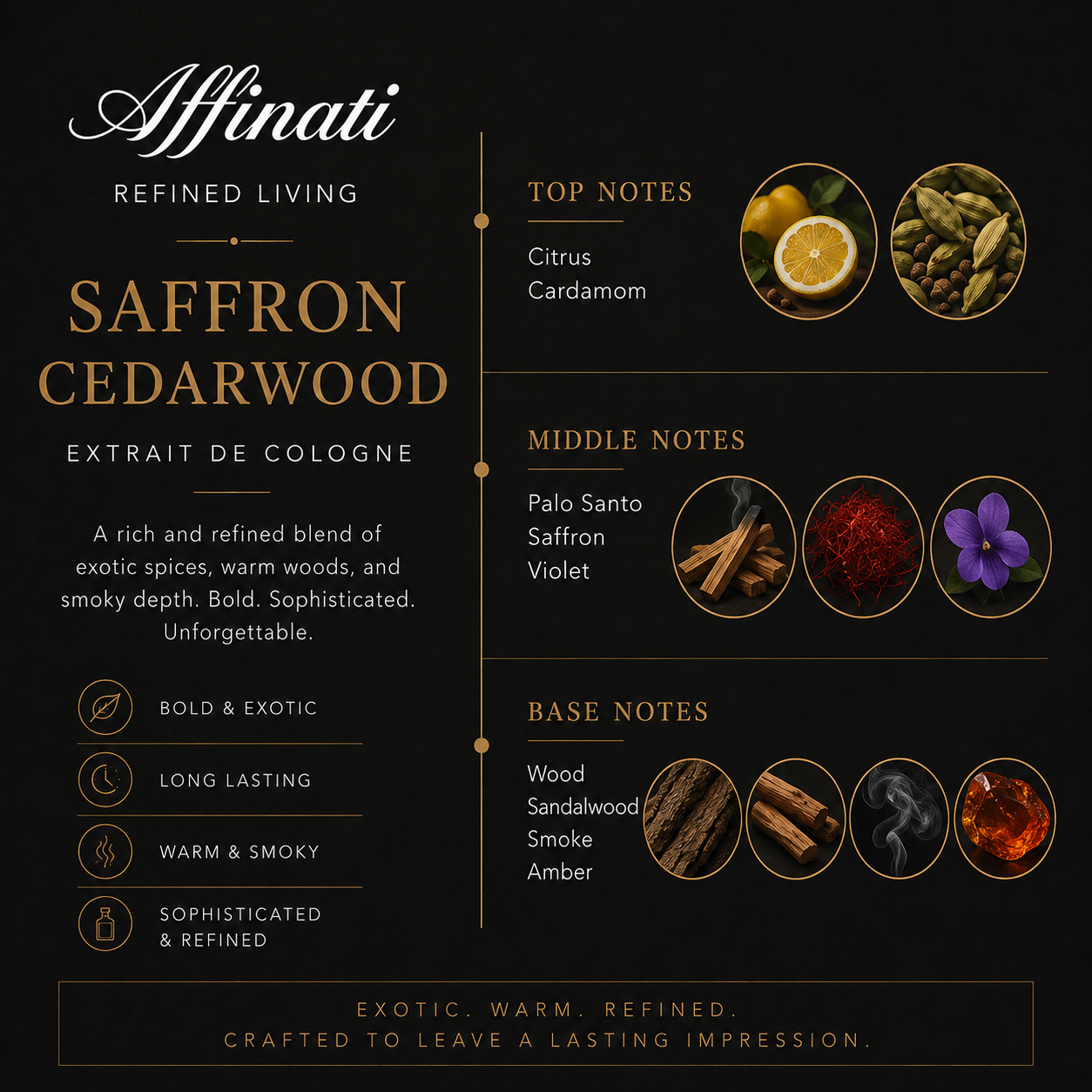 Eau de Cologne Saffron Cedarwood