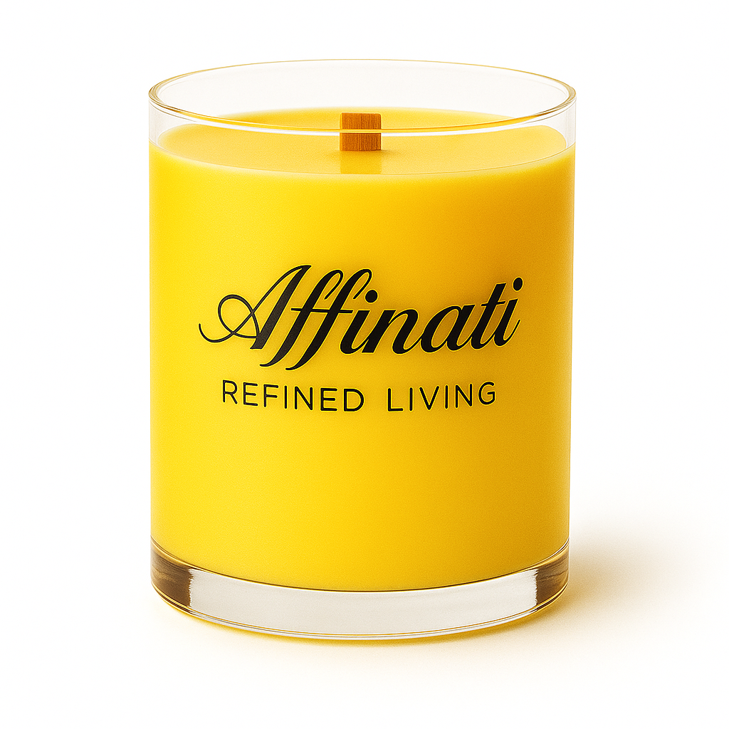 Lemon Creme Wooden Wick Candle – Luxury 10 oz Soy Blend | Affinati - Affinati