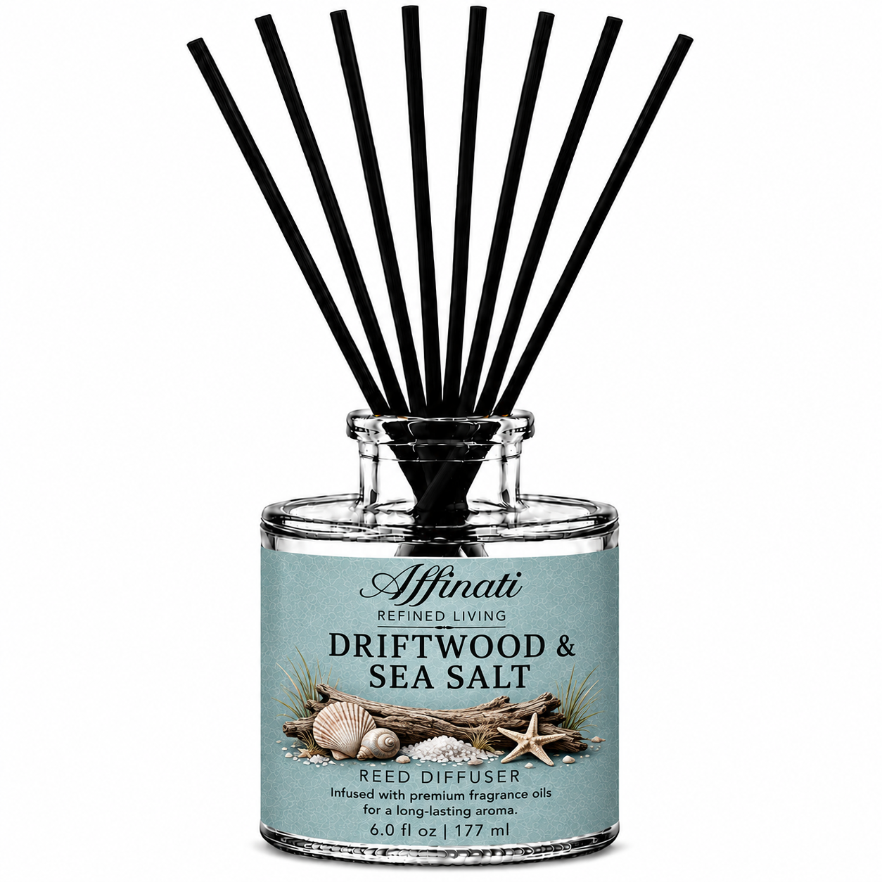 Difusor de Varillas de Madera a la Deriva y Sal Marina