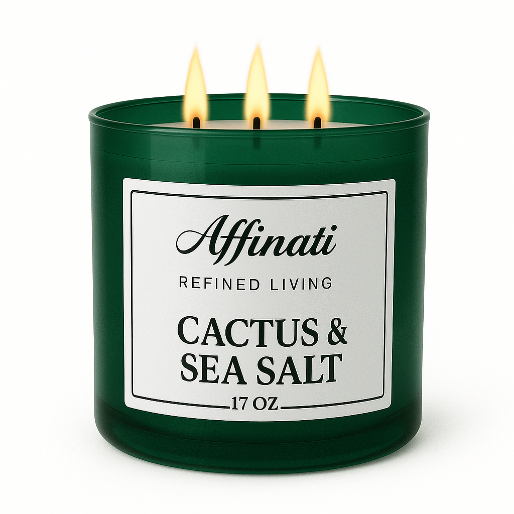 3-Wick Cactus & Sea Salt Candle