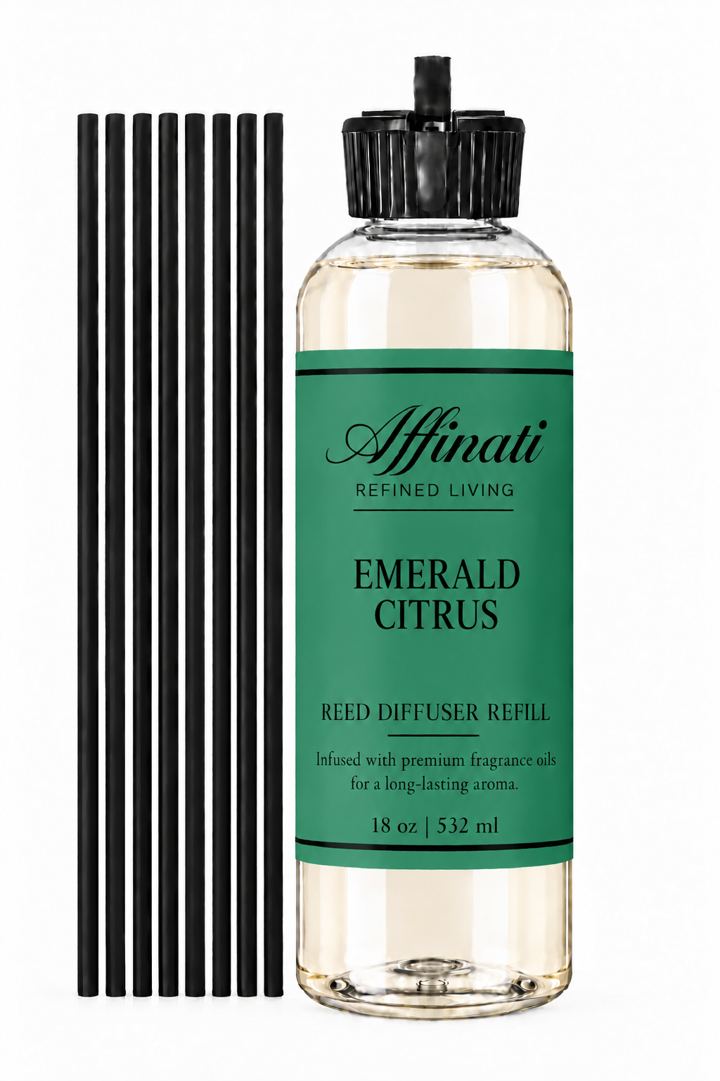 Rezervă pentru difuzor cu bețișoare cu citrice și aromă de smarald