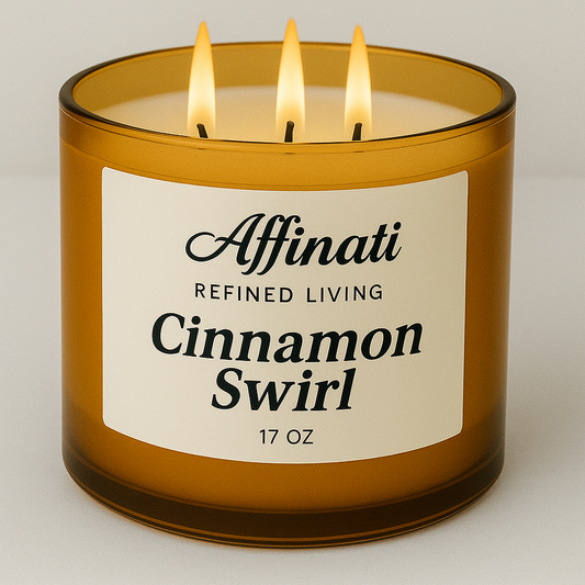 3-Wick Cinnamon Swirl Candle - Affinati