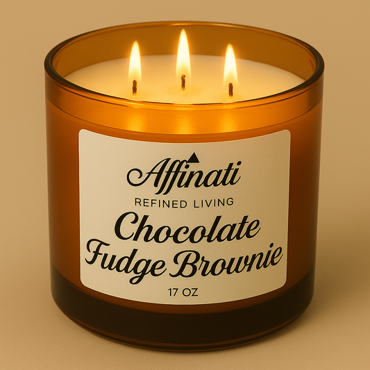3-Wick Chocolate Fudge Brownie Candle - Affinati