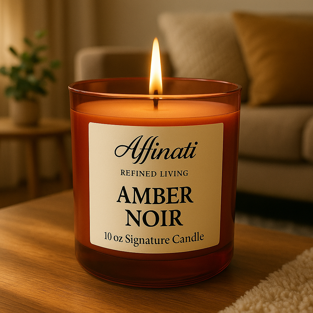 Amber Noir Signature Candle - Affinati