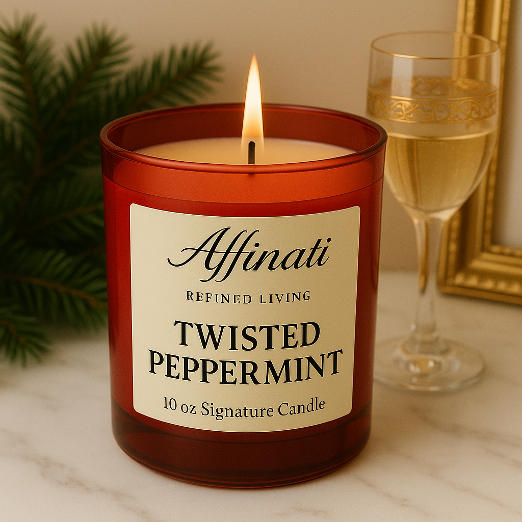 Twisted Peppermint Signature Candle - Affinati